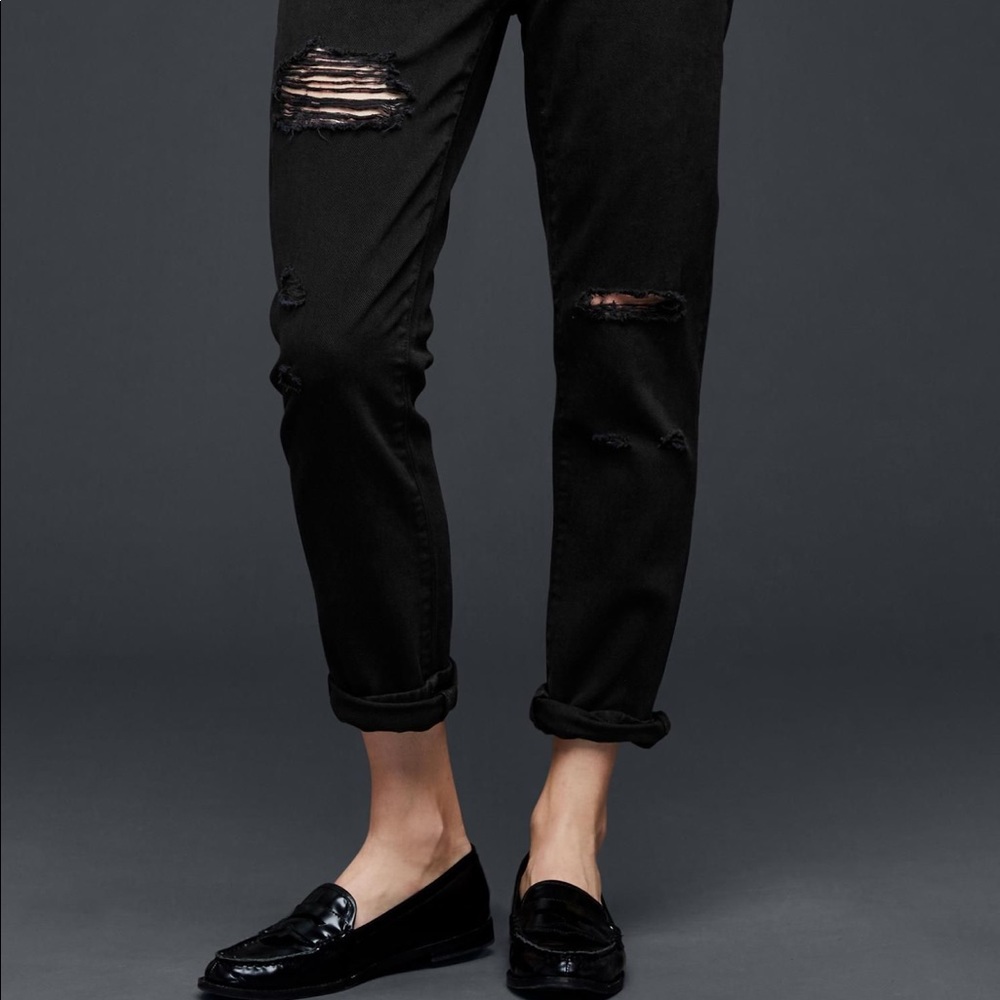 Gap girlfriend denim in black